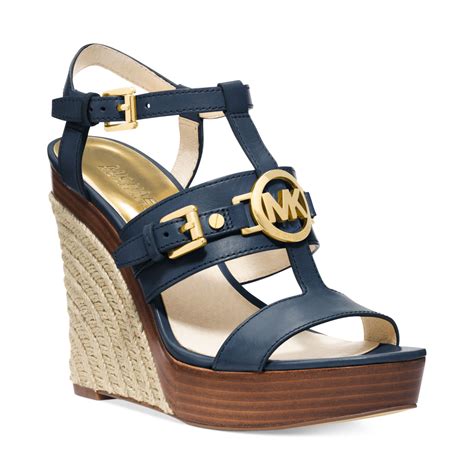 michael kors platform wedge sandals